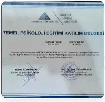 Reiki Master Teacher sertifikası